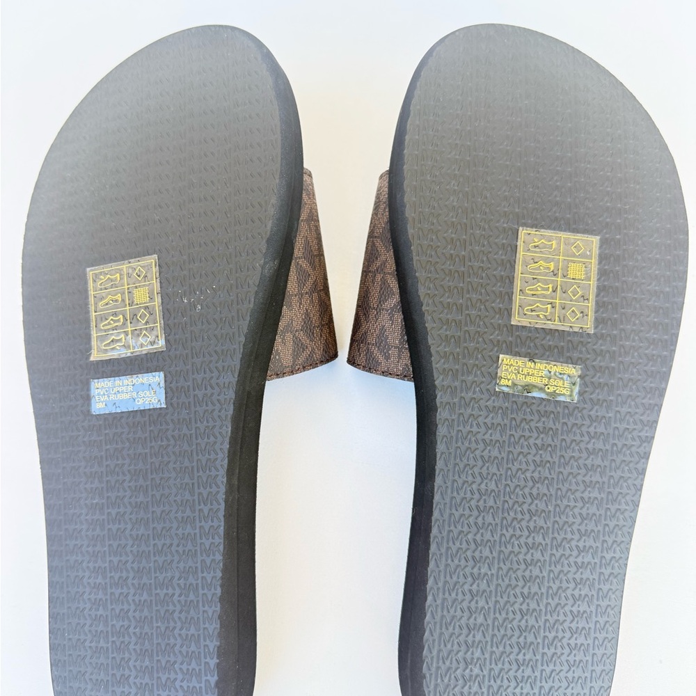 ✨👡 New Michael Kors  Slide Sandals – Brown Size 8 (No Box) 👡✨ - Picture 7 of 7